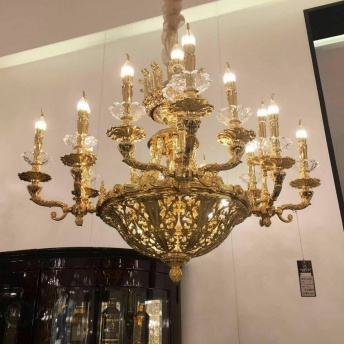 Đèn chùm đồng nến 1275GHOBU